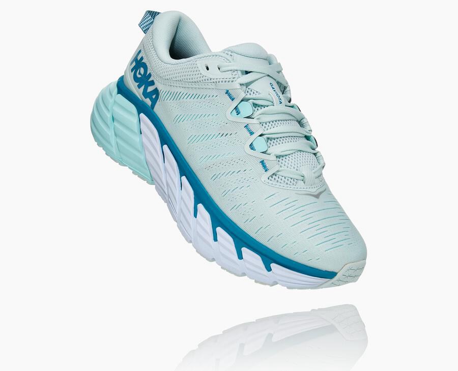 Hoka One One Gaviota 3 Löparskor Dam - Blå - LZPVA-3295